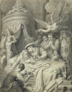 The Death of Leonardo in 1519 by Richard Cosway
